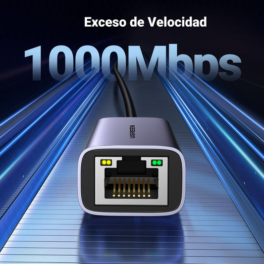 Adaptador UGREEN de USB-C a Ethernet de 1Gbps-2