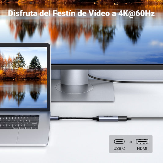 Convertidor UGREEN de USB-C a HDMI 4K a 60Hz-2
