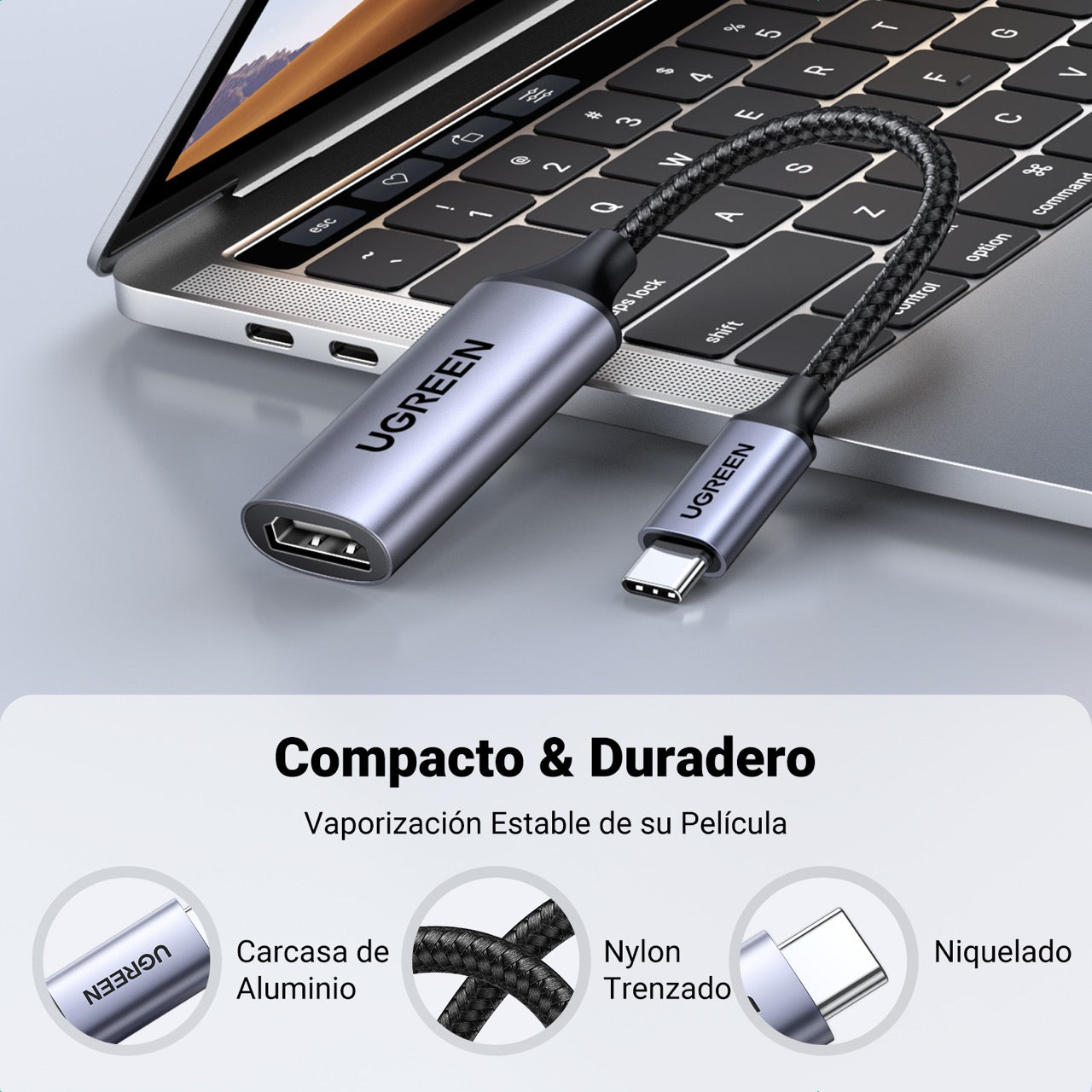Convertidor UGREEN de USB-C a HDMI 4K a 60Hz-4