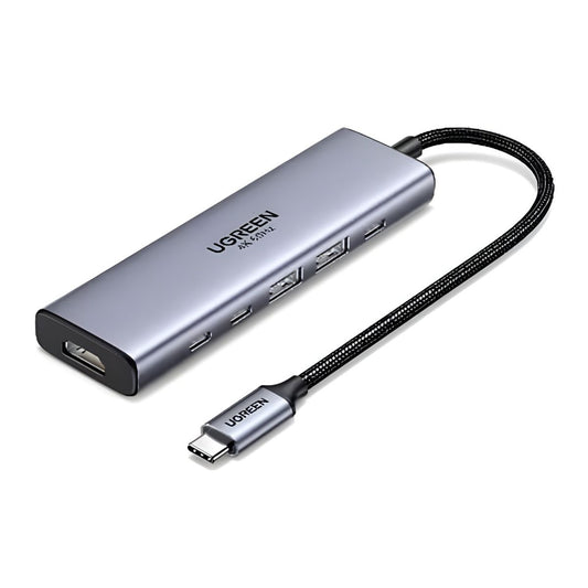 Concentrador UGREEN 6 en 1 de USB-C con HDMI 4K a 60Hz-1