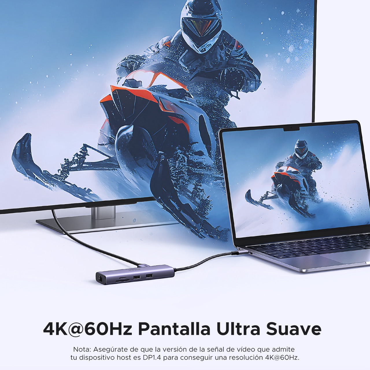 Concentrador UGREEN de USB-C 7 en 1 con Ethernet y HDMI-5