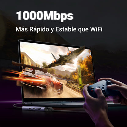 Concentrador UGREEN de USB-C 7 en 1 con Ethernet y HDMI-6
