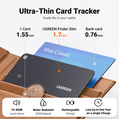 Localizador inteligente tipo tarjeta UGREEN CM817-4
