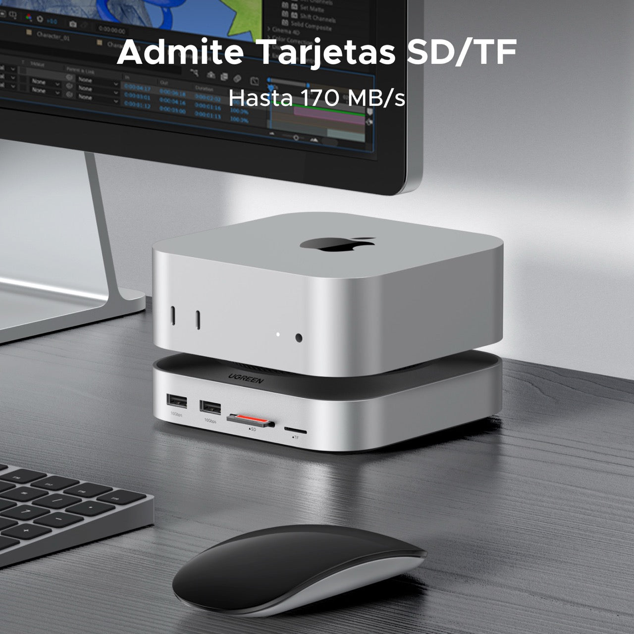 Estación de acoplamiento UGREEN para Mac Mini M4-7