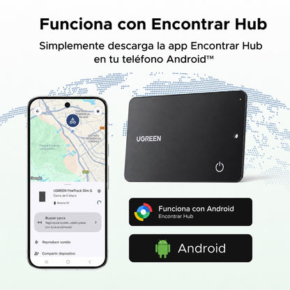 Localizador inteligente tipo tarjeta para Android o iOS UGREEN CM915