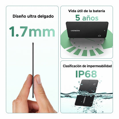Localizador inteligente tipo tarjeta para Android o iOS UGREEN CM915