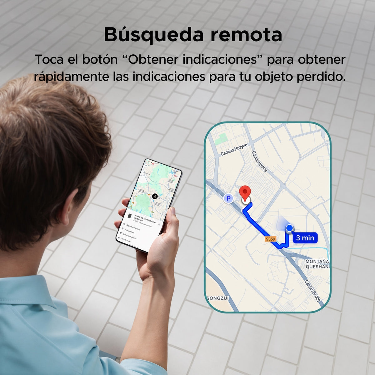 Localizador inteligente tipo tarjeta para Android o iOS UGREEN CM915