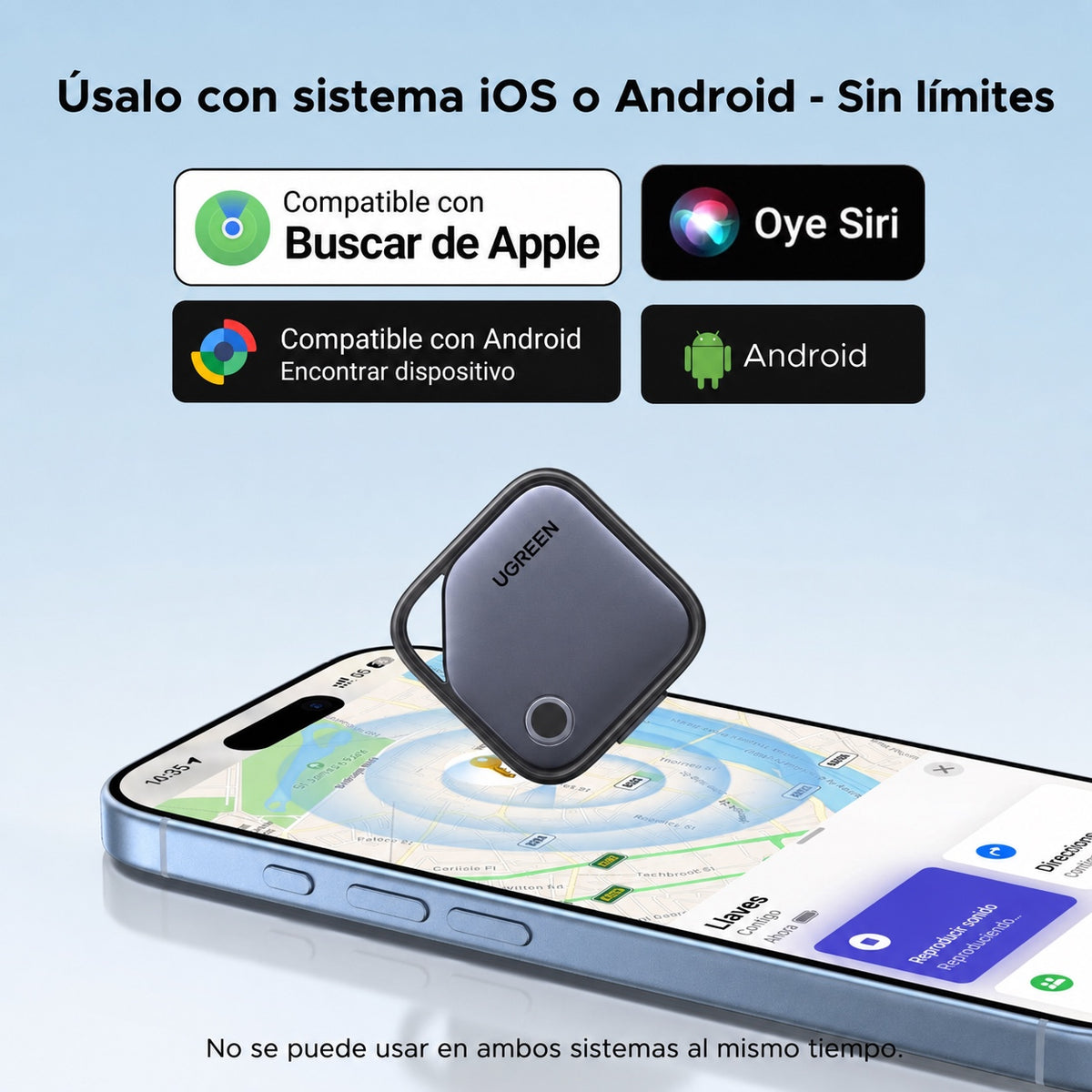 Localizador para Android o iOS UGREEN CM916