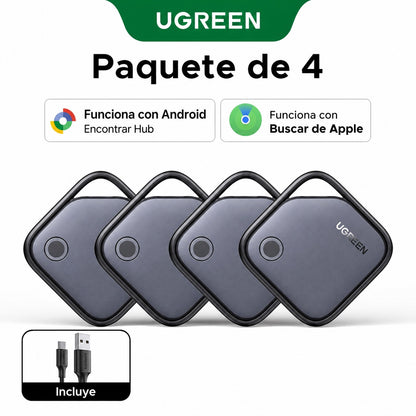 Localizador para Android o iOS UGREEN CM916 - 4 piezas