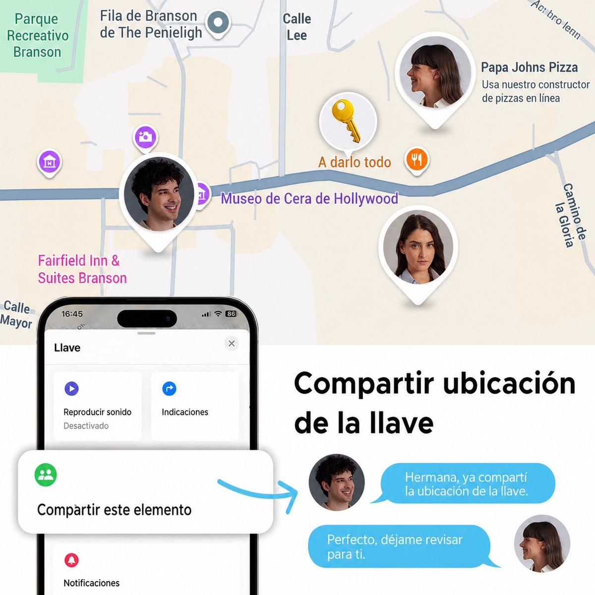 Localizador para Android o iOS UGREEN CM916