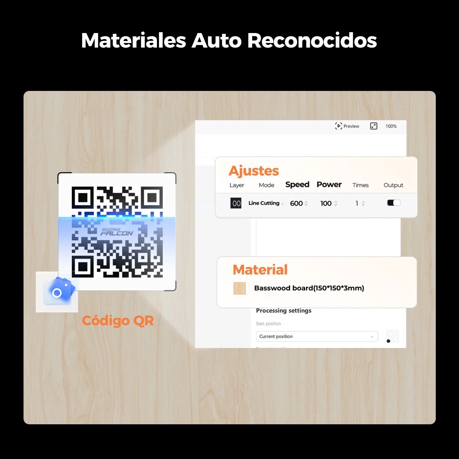 Grabadora y Cortadora Láser Falcon A1 de 10W-10