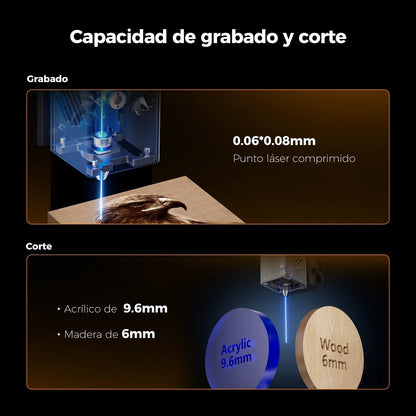 Grabadora y Cortadora Láser Falcon A1 de 10W-6