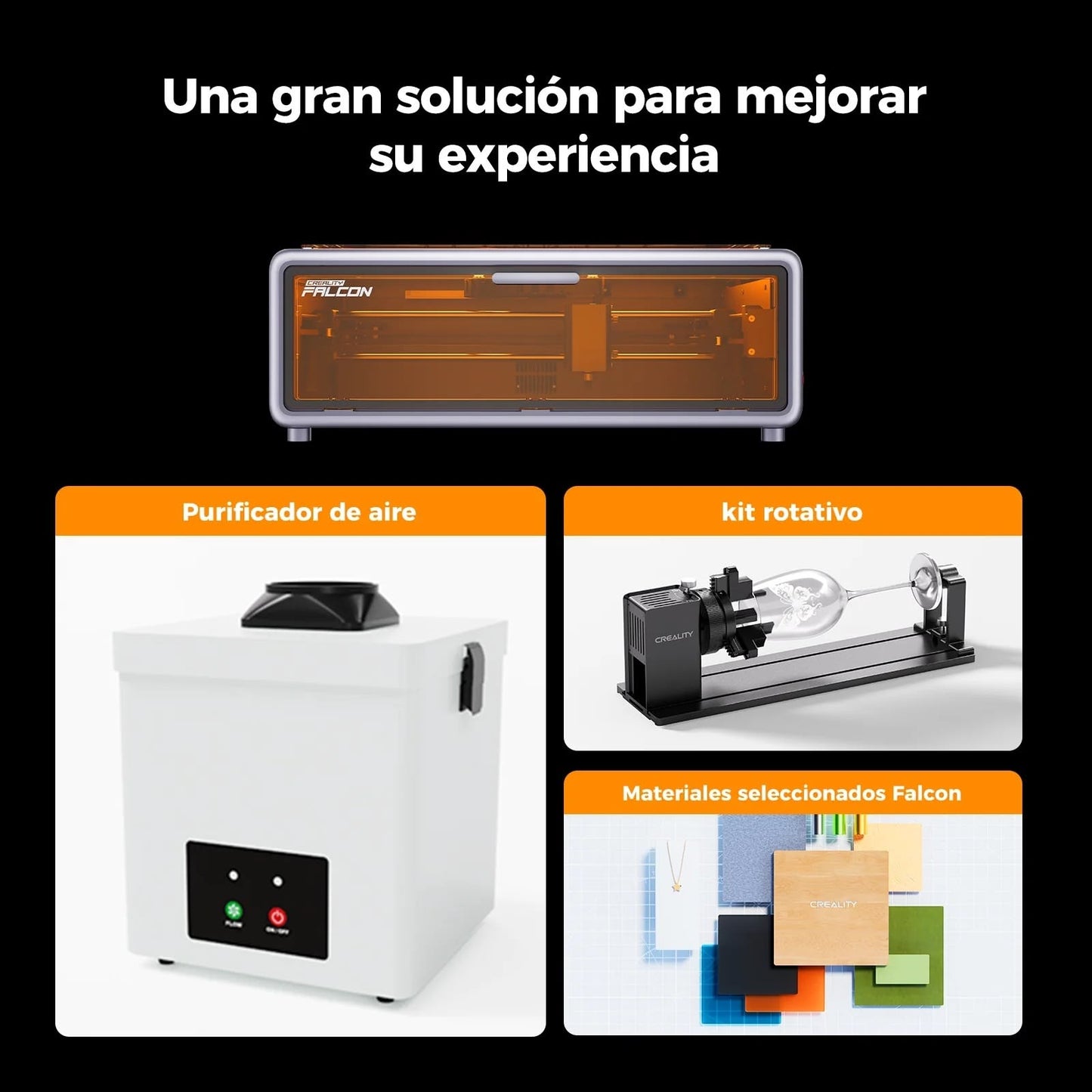 Grabadora y Cortadora Láser Falcon A1 de 10W-8
