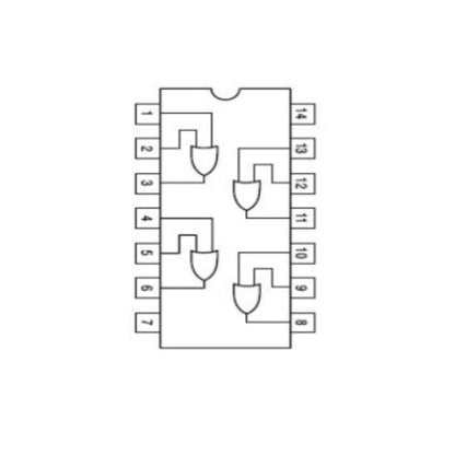 Compuerta OR SN74HC32N - original Ti-2