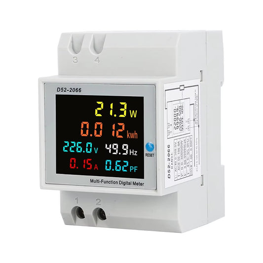 Medidor de potencia AC D52-2066 de 300V con CT integrado-1