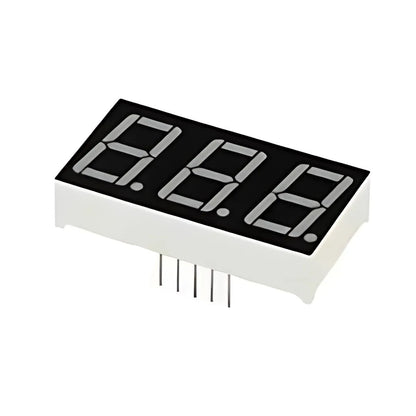 Display de 7 segmentos de 3 dígitos, cátodo común de 0.28"-1
