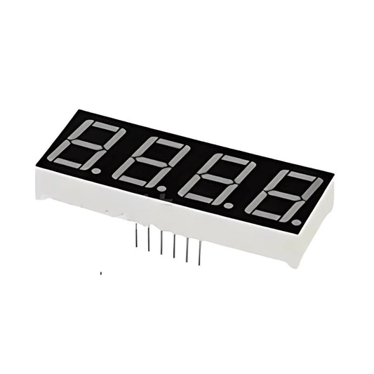 Display de 7 segmentos de 4 dígitos, ánodo común de 0.28"-1