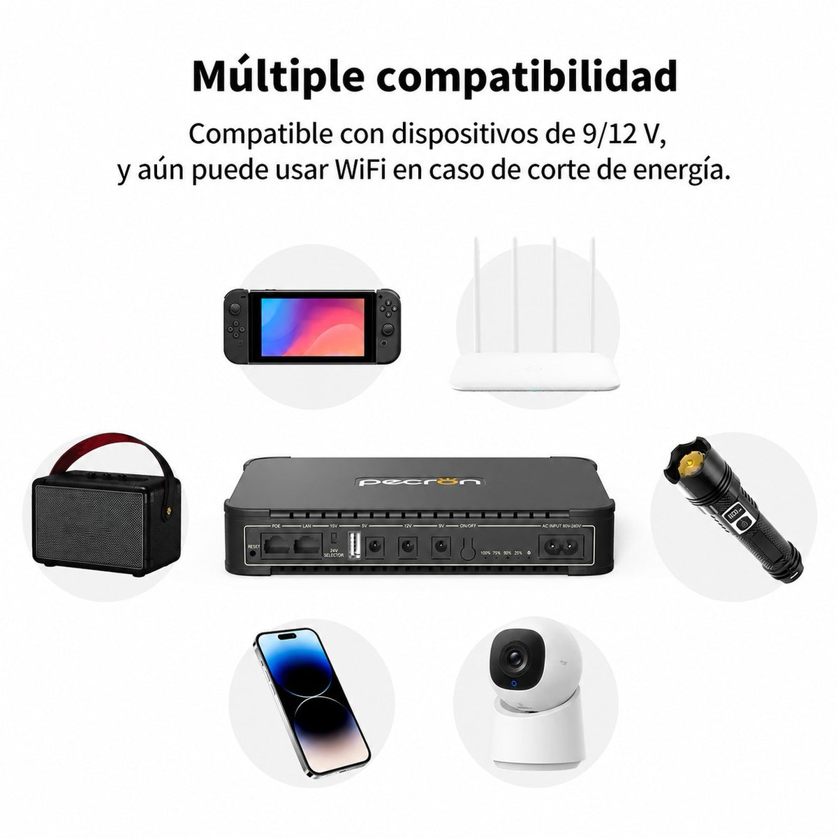 Mini UPS DC Precron D77 - 77 Wh