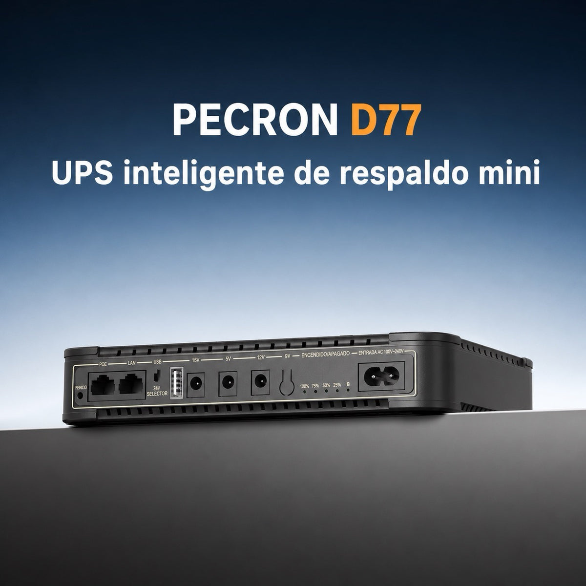Mini UPS DC Precron D77 - 77 Wh