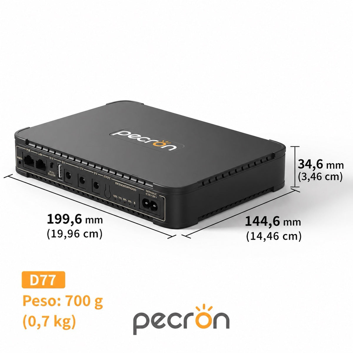 Mini UPS DC Precron D77 - 77 Wh