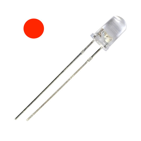 LED rojo transparente de 5 mm-1