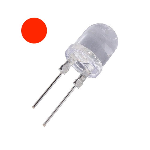 LED rojo transparente de 10 mm-1