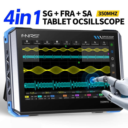 Osciloscopio 4 en 1 de 350 MHz y 2 canales DPOS350P-6