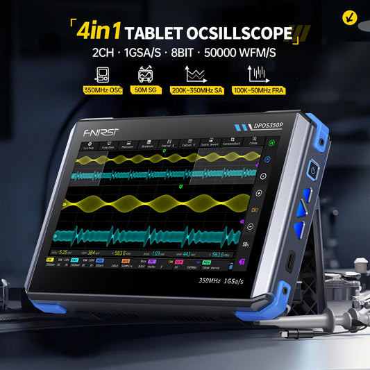 Osciloscopio 4 en 1 de 350 MHz y 2 canales DPOS350P-2