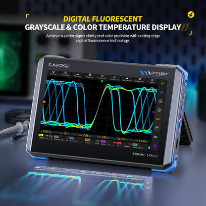 Osciloscopio 4 en 1 de 350 MHz y 2 canales DPOS350P-7
