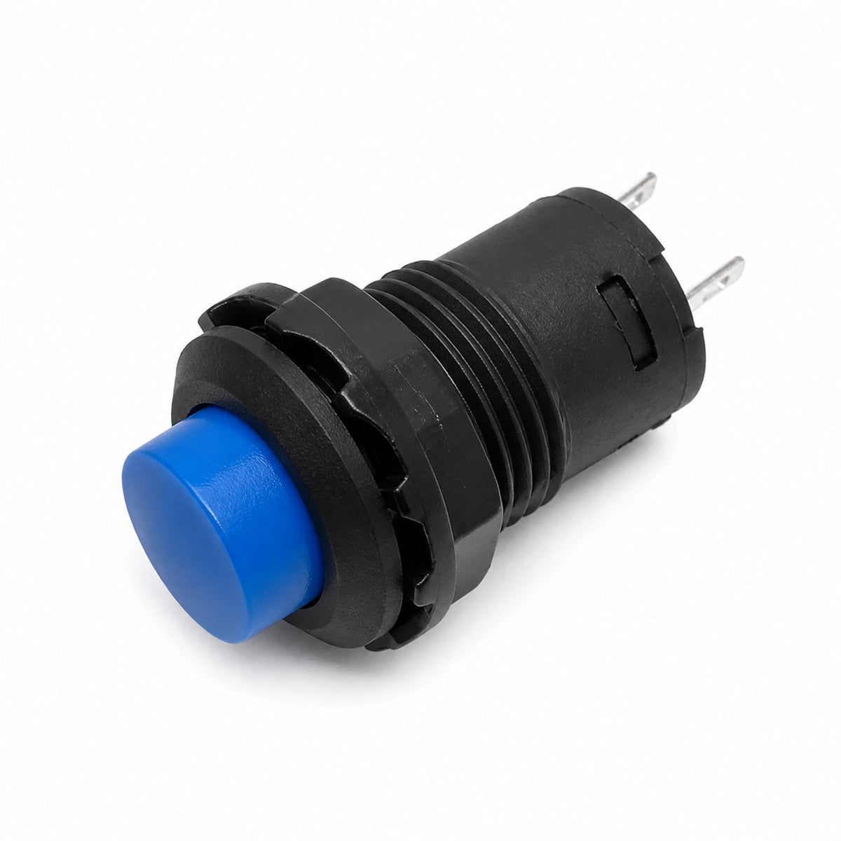 Pulsador con enclave DS-428 de 12mm 3A 125V - azul-1