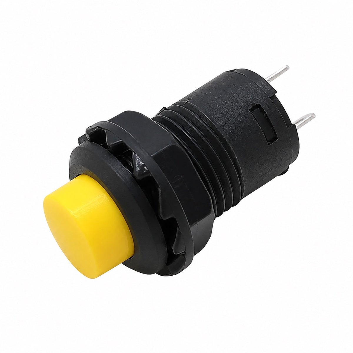 Pulsador con enclave DS-428 de 12mm 3A 125V - amarillo-1