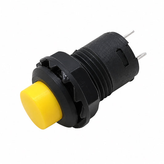 Pulsador con enclave DS-428 de 12mm 3A 125V - amarillo-1