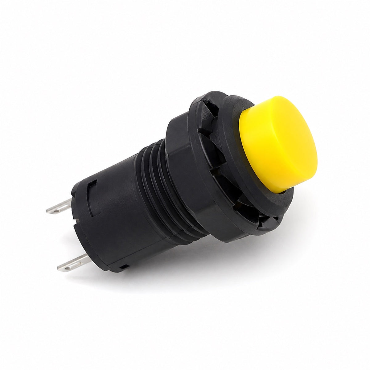 Pulsador con enclave DS-428 de 12mm 3A 125V - amarillo-2