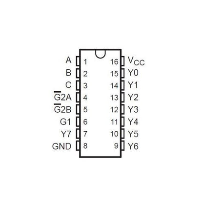 Demultiplexador SN74HC138N - original Ti-2