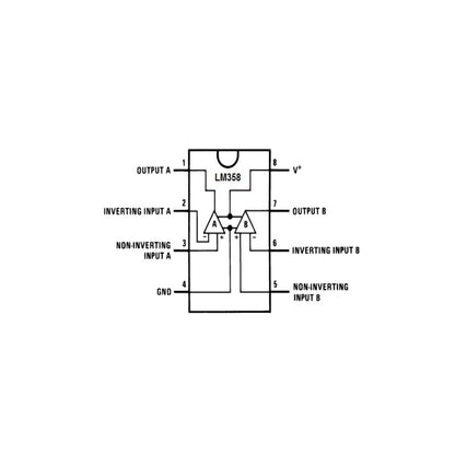 Amplificador Operacional LM358P - original Ti-2
