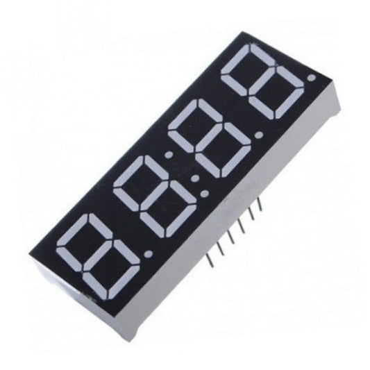 Display de 7 segmentos de reloj, cátodo común de 0.28"-1