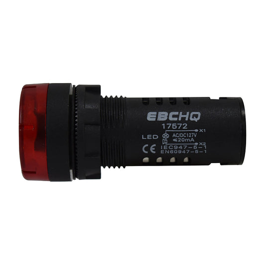 Luz piloto con buzzer EBCHQ rojo de 22mm 120 V-2