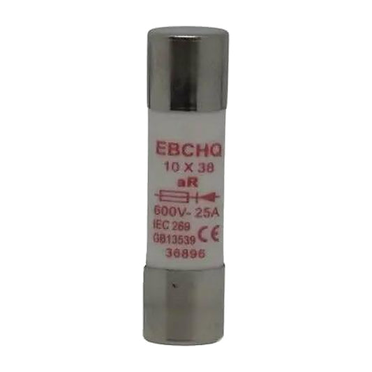 Fusible ultrarrápido aR EBCHQ de 25A 10x38 mm-2