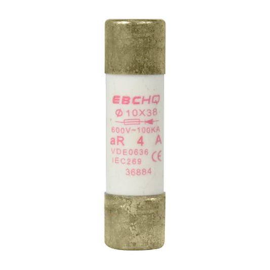 Fusible ultrarrápido aR EBCHQ de 4A 10x38 mm-1