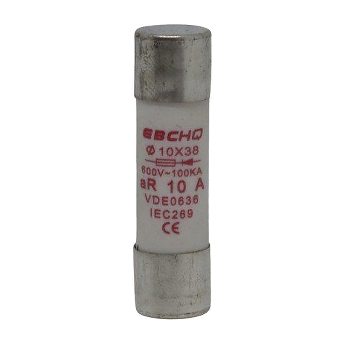 Fusible ultrarrápido aR EBCHQ de 10A 10x38 mm-1