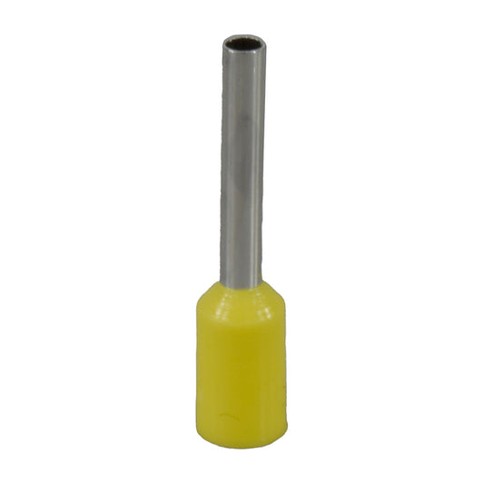 Terminal tubo EBCHQ 18 AWG amarillo bolsa de 100 E1010-1