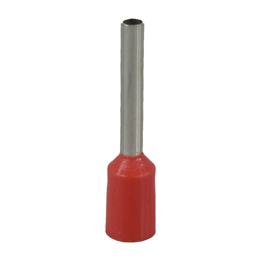 Terminal tubo EBCHQ 16 AWG rojo bolsa de 100 E1512-1