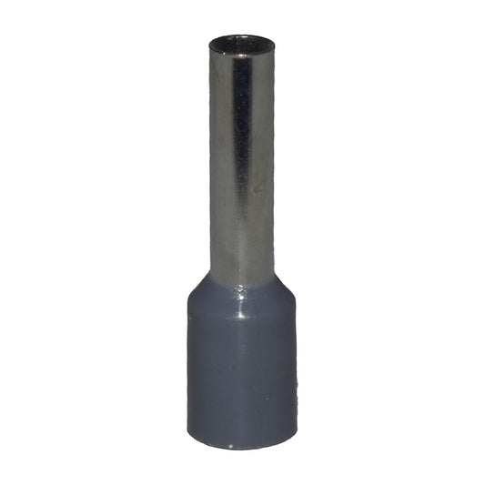 Terminal tubo EBCHQ 12 AWG gris bolsa de 100 E4012-1