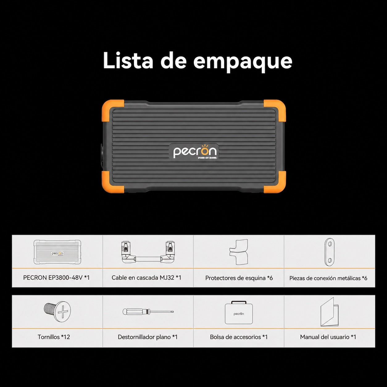 Batería de expansión para estaciones Pecron EP3800-48V
