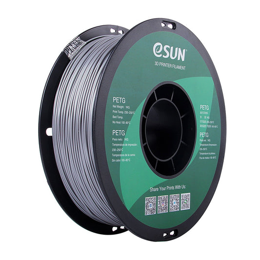 Filamento eSUN PETG plateado-1
