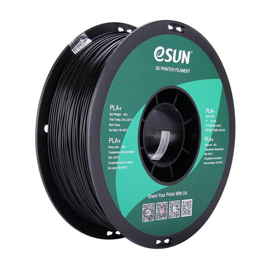 Filamento eSUN PLA+ negro-1