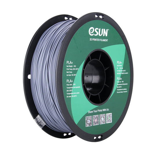 Filamento eSUN PLA+ gris-1