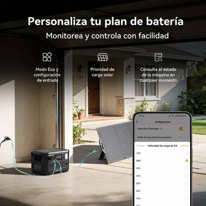 Estación eléctrica portátil Pecron F1000LFP