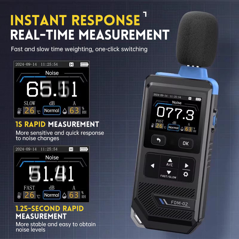 Medidor de nivel de sonido Fnirsi FDM-02