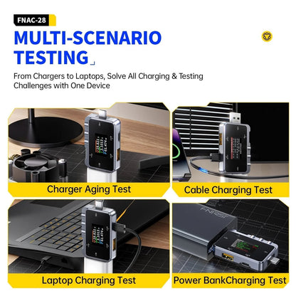 Tester USB Fnirsi FNAC USB-C y USB-A de 6.5A-7